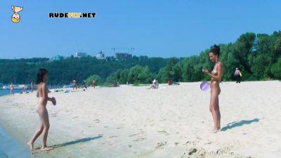 Hot nudist teen filmed by voyeur as she sits naked outside - hclips.com