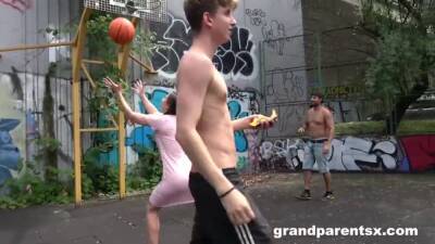 Pick Up Teen on Basketball Court - sexu.com