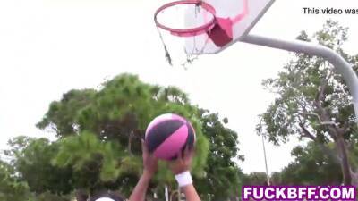 Teen BFFs lick the hot basketball coach after training - sexu.com
