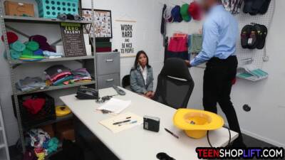 Black cop arrested feisty Asian teen Jada Kai and fucked her in his office - sexu.com