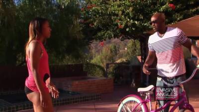 Wesley Pipes - Naughty Ebony Teen Hottie Riding A Bike - hclips.com