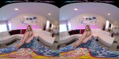 Tight blonde teen is ready to ride your dick in VR - txxx.com