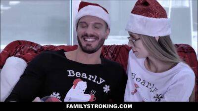 Marie - Cute Tiny Teen Stepdaughter Ariana Marie Fucked By Stepdad Dressed Up As Santa Claus On Christmas Morning - sexu.com