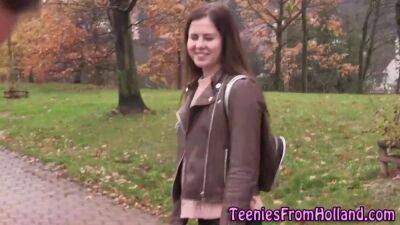 Dutch teen gets facial - sunporno.com - Netherlands