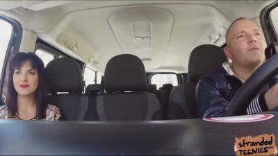 Brunette Teen Bella Gets Rammed Inside The Van With A B - hclips.com