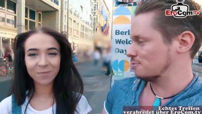 Tiny Au Pair Student Teen Meet For Real Blind Date In G - hclips.com - Germany