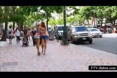 Nasty Teen Dykes Making Out On The Streets - hclips.com