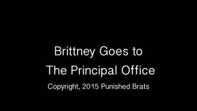 Brittney Goes To The Principal Office - Teen Girls Spanking - sunporno.com