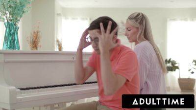 Bunny - Madison - ADULT TIME - Nerdy Teen Jizzes All Over His MILF Piano Teacher Bunny Madison's Perfect Titties! - txxx.com