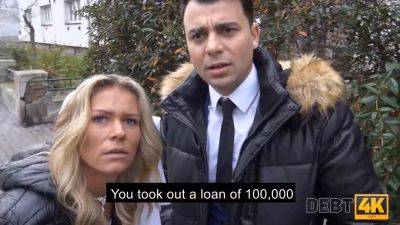 Maria - Hot blonde teen maria hurricane trades sex for cash & debt with collector - sexu.com - Russia