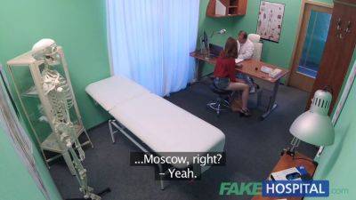 George Uhl - Petite Russian teen gets her pussy licked and fucked by doctor in fake hospital - sexu.com - Russia