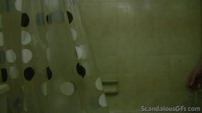 Busty shower teen GF teases the camera - hotmovs.com
