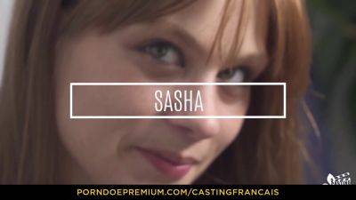 Sasha - Watch Franco-Canadian teen Sasha Paradis get drilled in doggystyle casting - Porndoe! - sexu.com - Canada