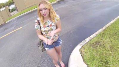 hot big ass blonde teen paid cash to fuck stranger pov - hclips.com