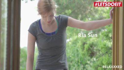 Ria Sunn - Redhead Czech teen Ria Sunn gets pounded by her kinky boyfriend in the swimming pool - sexu.com - Czech Republic