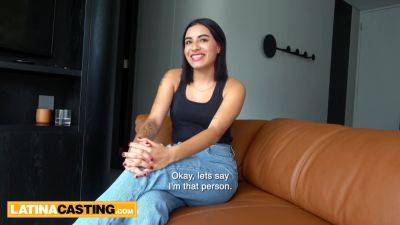 Cute Latina Teen Comes To Modeling Casting Not Wearing Panties - txxx.com