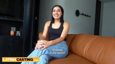 Cute Latina Teen Comes To Modeling Casting Not Wearing Panties - hotmovs.com